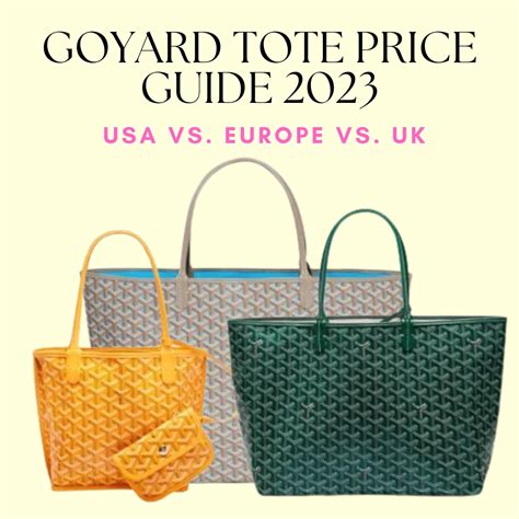 goyard claire voie 2022 price|Ultimate Guide to Goyard Tote Bag Styles: Saint Louis and more.